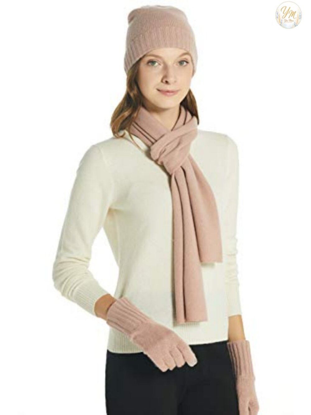 100% Cashmere Winter Scarf Solid Color Wrap Gift Box 70x10